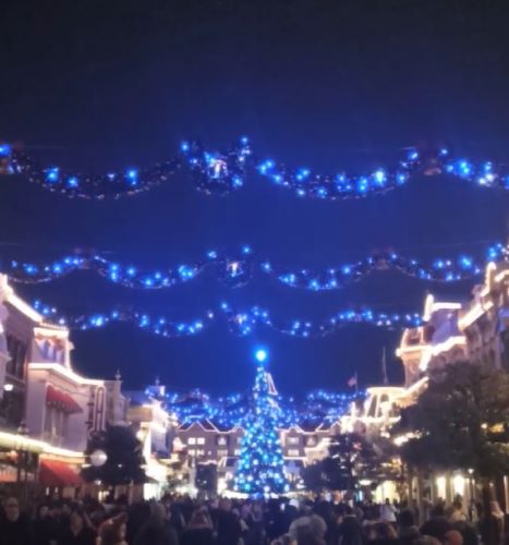 Main Street Navidad - Disneyland París