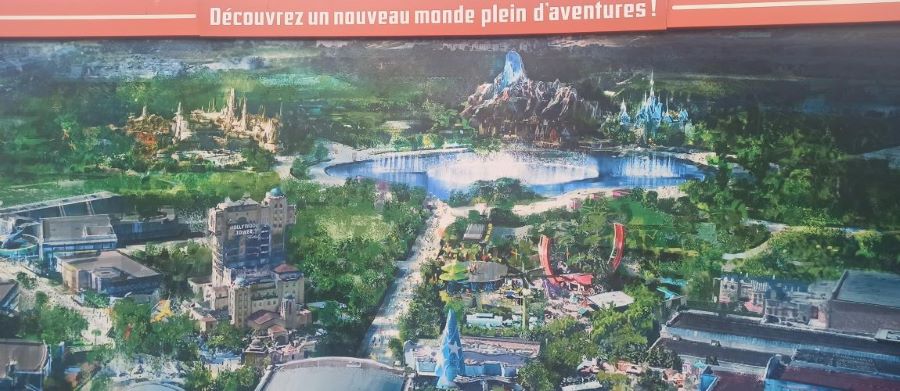 Mapa Proyecto futuro Walt Disney Studios Paris